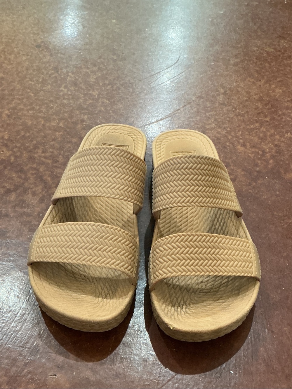 Reef Women's Double-Strap Slide Sandals in Tan
